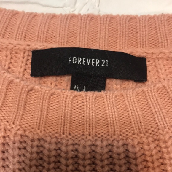 Forever 21 blush pink crop sweater - Picture 5 of 6
